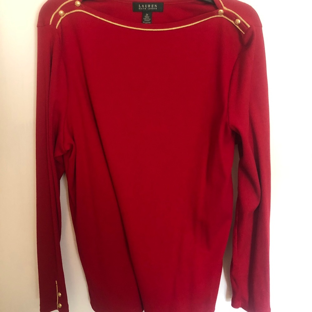 Red Ralph Lauren Sweater 2X
